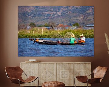 Die Fischer vom Inle See in Myanmar von Roland Brack