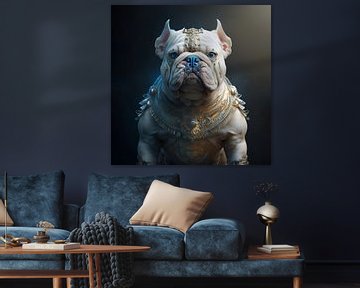 Bulldog Digitale Fantasie Kunst van Preet Lambon