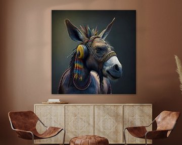 Donkey Rastafari Digital Art Fantasy by Preet Lambon
