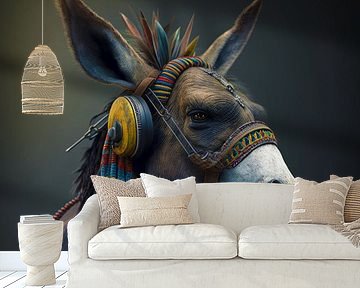 Donkey Rastafari Digital Art Fantasy by Preet Lambon