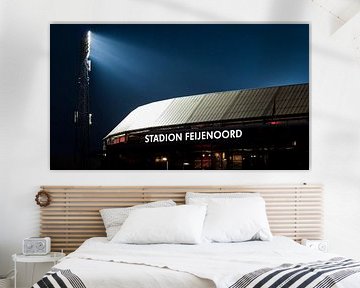 Das Stadion De Kuip am Abend beleuchtet von Edwin Muller