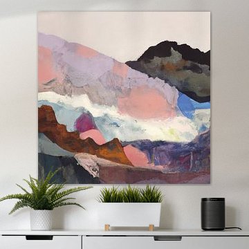 Paysage abstrait en couleur sur Studio Allee