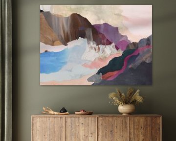 Abstrakte Landschaft in Farbe von Studio Allee
