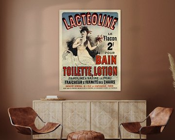 Jules Chéret - Lacteoline, Bain Toilette, Lotion (1884) van Peter Balan