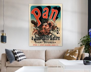 Jules Chéret - Pan (1898) van Peter Balan