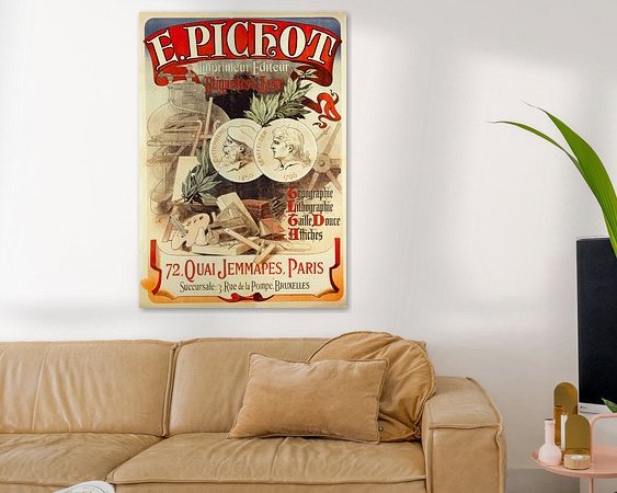Example of the artwork in a room