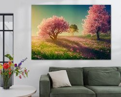 Example of the artwork in a room