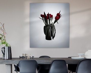 Tulpen rood grijs van BAM