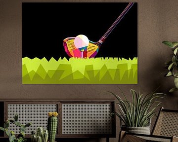 le golf dans le pop art sur amex Dares