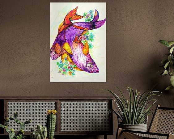 Example of the artwork in a room