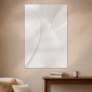 Abstract soothing line pattern: A feather by Marjolijn van den Berg