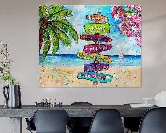 Example of the artwork in a room