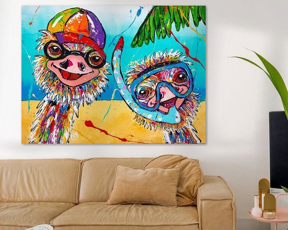 Example of the artwork in a room