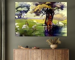 Example of the artwork in a room