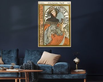 Au Quartier Latin by Alphonse Mucha by Peter Balan