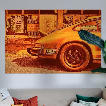 Porsche sportive en orange