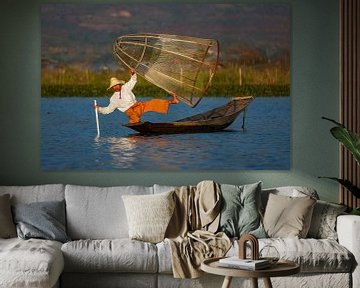 Les pêcheurs du lac Inle au Myanmar sur Roland Brack