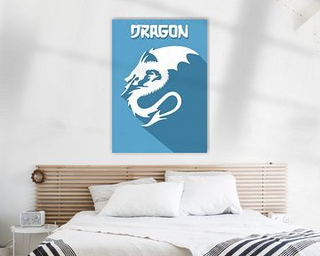 Dragon Blue Long shadow