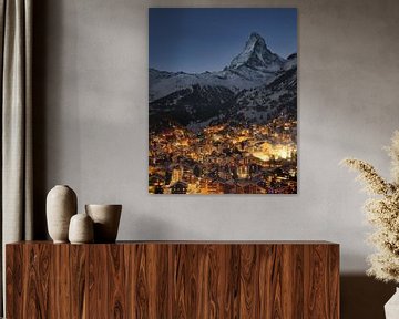 Zermatt met Matterhorn van Philipp Hodel Photography