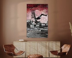 Example of the artwork in a room