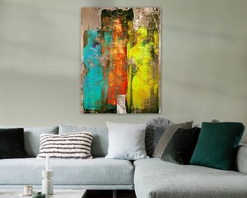 Three colorful women by Gabi Hampe