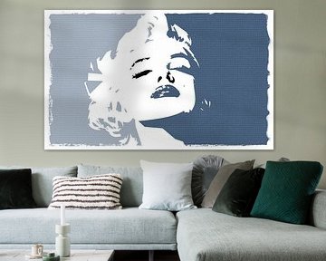 Marilyn Monroe - Blaue Ausgabe von Gisela- Art for You