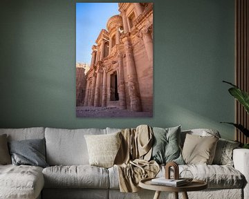 Petra monastery. by Floyd Angenent