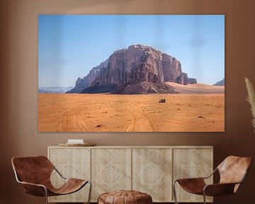 Jeep in the desert. by Floyd Angenent