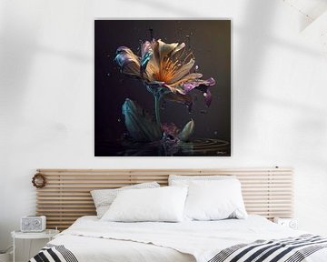 bloemen met water van Gelissen Artworks