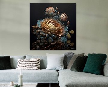 bloemen met water van Gelissen Artworks