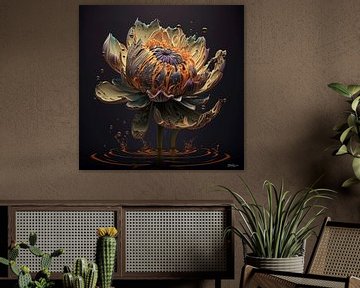 bloemen met water van Gelissen Artworks