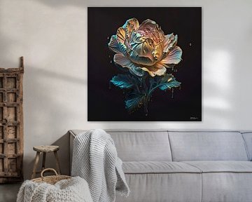 bloemen met water van Gelissen Artworks