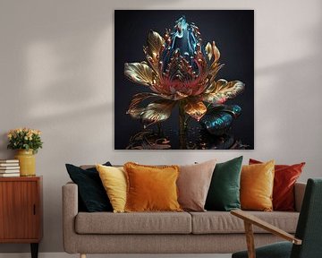 bloemen met water van Gelissen Artworks