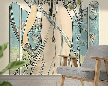 Bleuze-Hadancourt Parfumeur (Ca. 1899) von Alphonse Mucha von Peter Balan