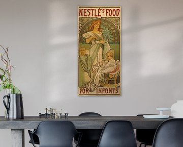 Nestlé's Food (1897) door Alphonse Mucha van Peter Balan