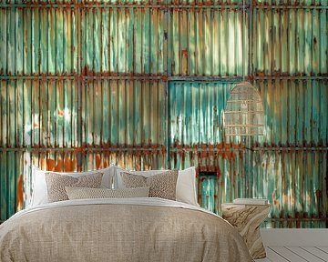 Garage door of squares | Abstract Art by Ellis Peeters