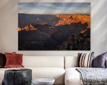 Het laatste licht in de Grand Canyon van Martin Podt