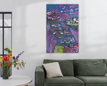 Water lilies - connecting dark and light by Yin Tan Artshop