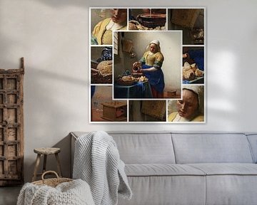 The Milkmaid - collage by Digital Art Studio