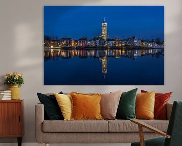 Deventer Skyline met Lebuïnuskerk in de avond - 5 van Tux Photography