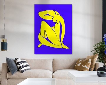 Inspiriert von Henri Matisse Gelb Ultraviolett von Mad Dog Art