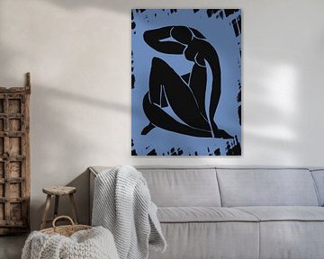 Inspiriert von Henri Matisse Skandinavien Blau von Mad Dog Art