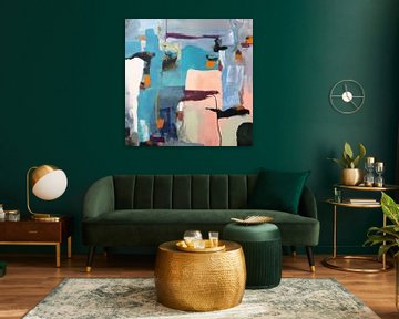 Modern kleurrijk abstract schilderij van Studio Allee