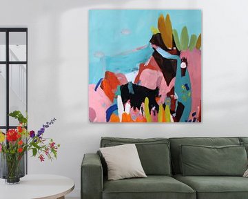 Modern colourful abstract painting by Studio Allee