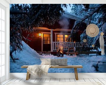 Winter in Zweden van Arthur van Iterson