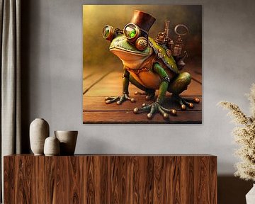 Steampunk frog