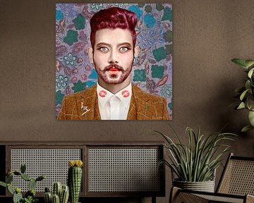 Xavier 2 (lilac background) by Blikstjinder by Betty J