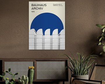 Bauhaus Archiv - Architektur Drucken von MDRN HOME