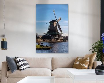 Windmolen bij Zaanse schans. van Floyd Angenent