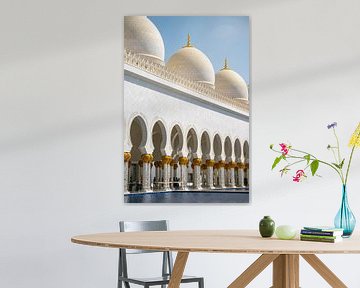 Prachtige moskee in Abu Dhabi. van Floyd Angenent